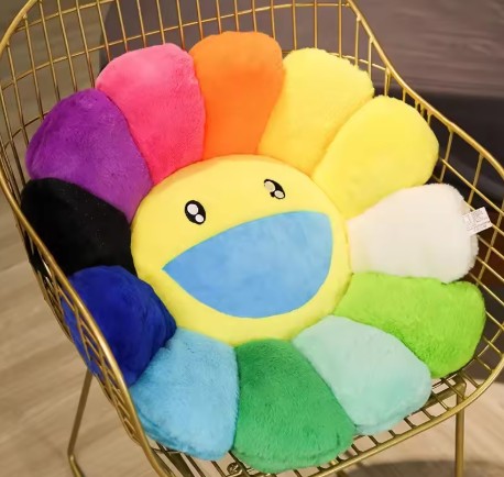 Sunflower Pillow — Rainbow
